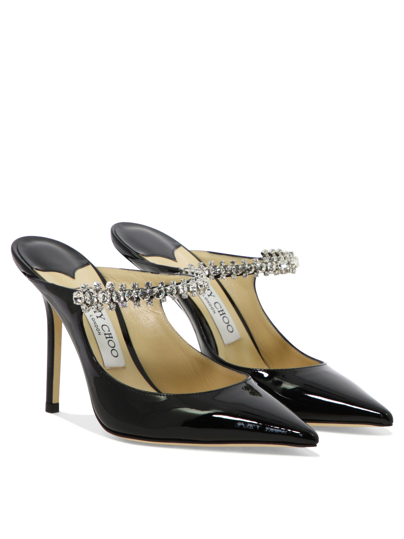 JIMMY CHOO Black   Bing 100 sabot